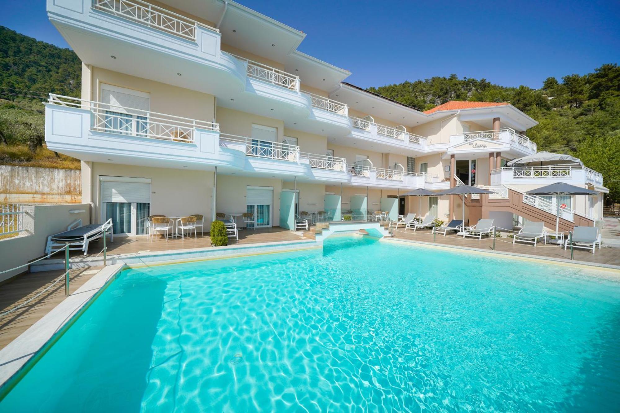 Sunny Hotel Thassos Chrisi Ammoudia Esterno foto