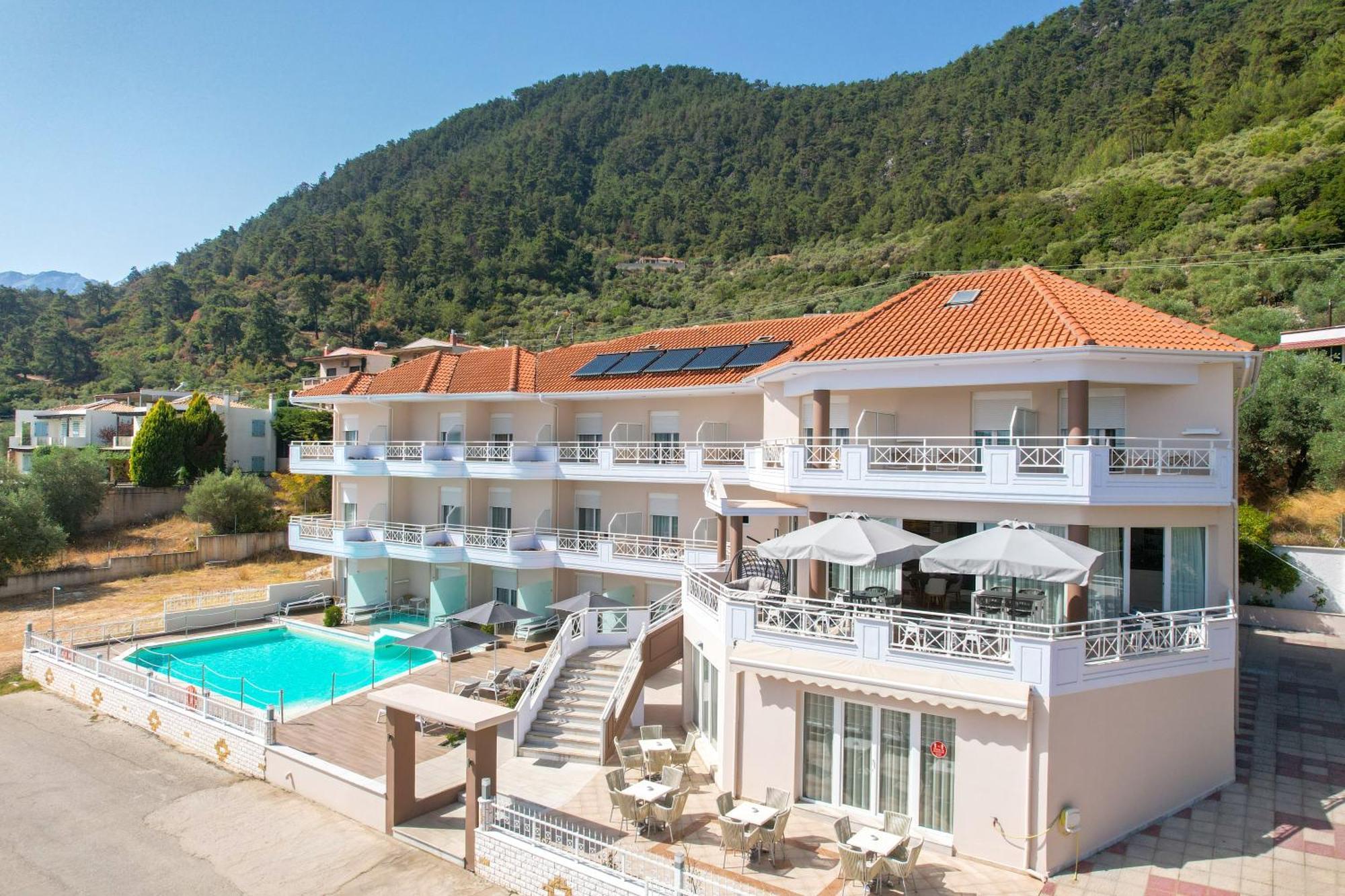 Sunny Hotel Thassos Chrisi Ammoudia Esterno foto