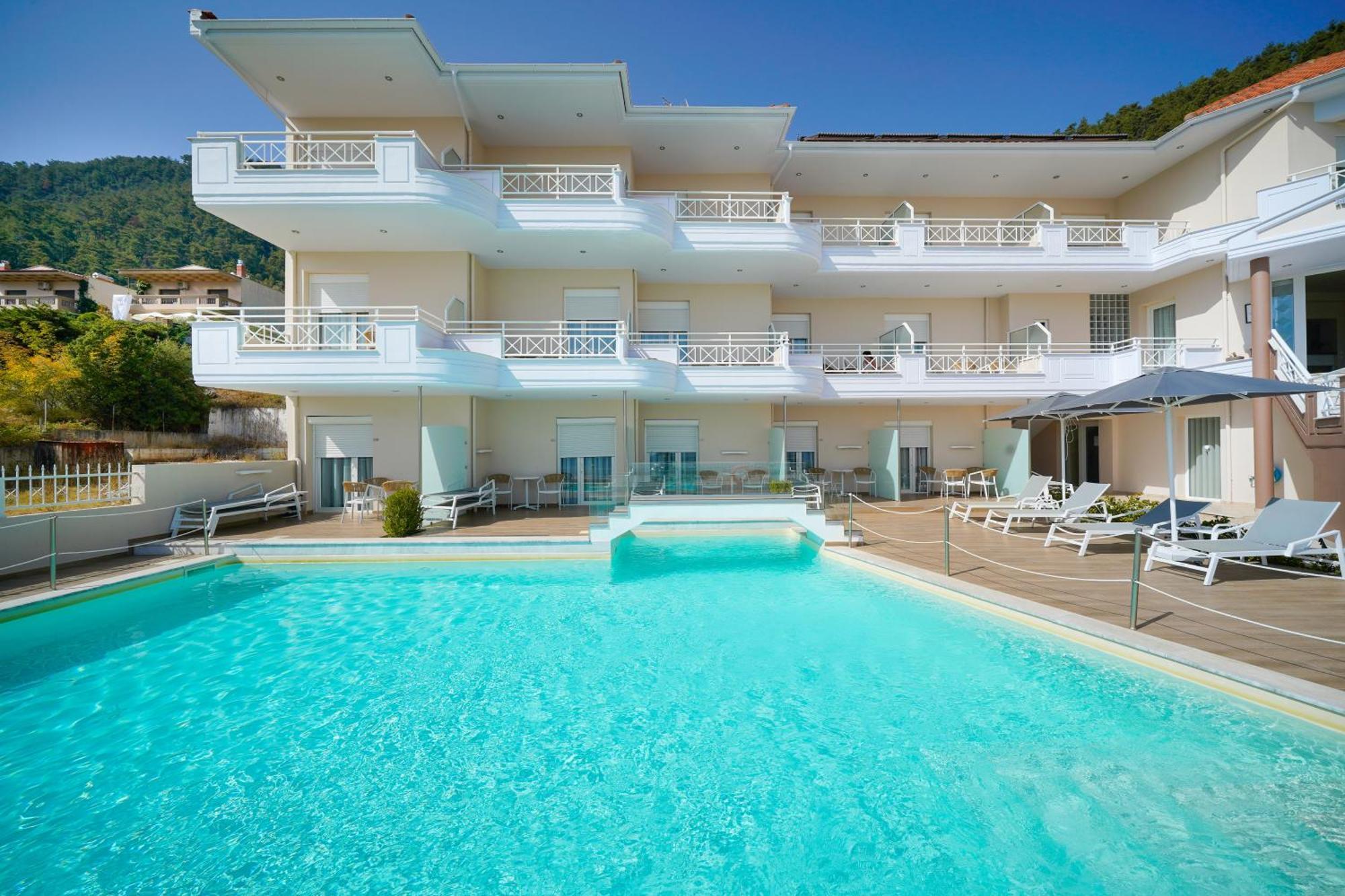Sunny Hotel Thassos Chrisi Ammoudia Esterno foto