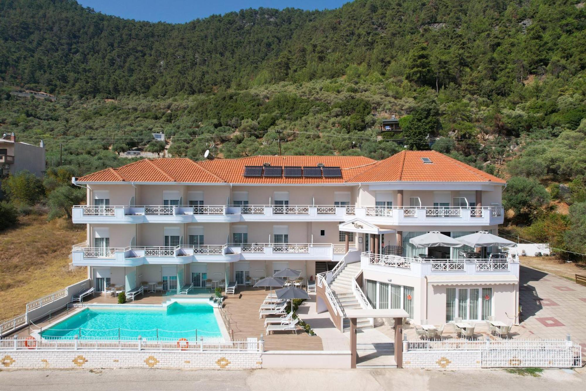 Sunny Hotel Thassos Chrisi Ammoudia Esterno foto