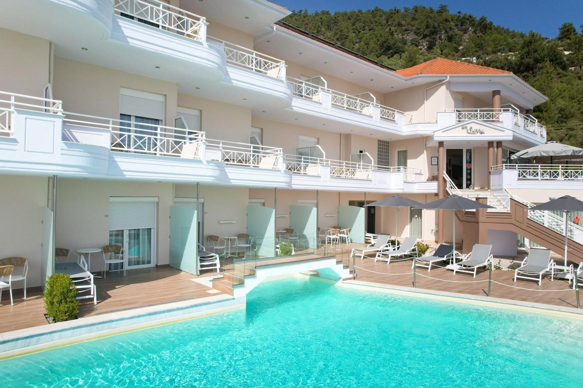 Sunny Hotel Thassos Chrisi Ammoudia Esterno foto