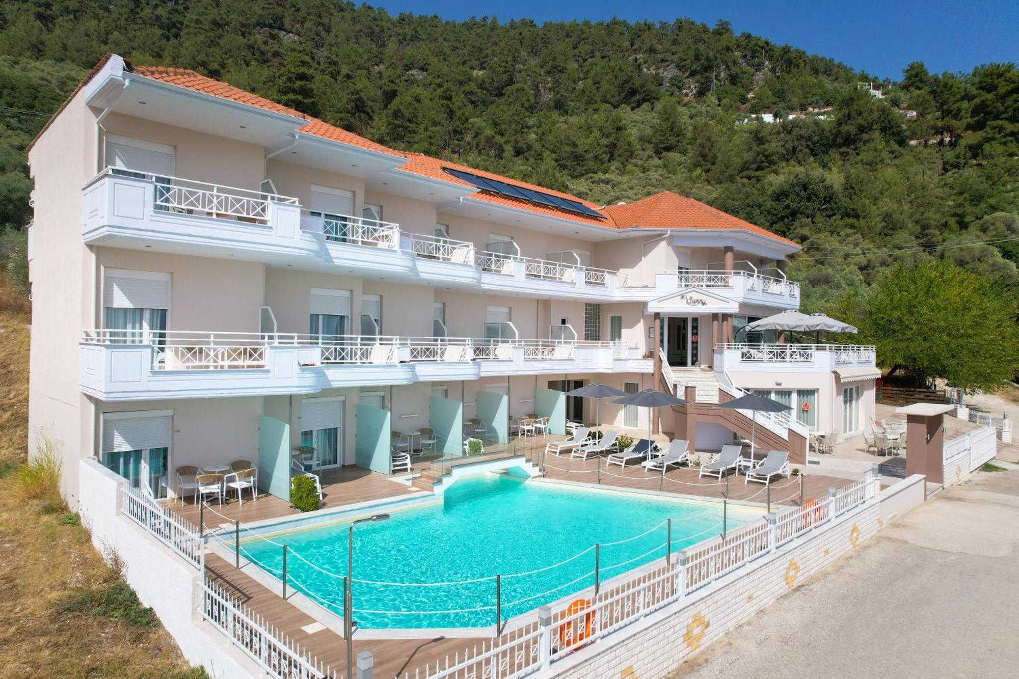 Sunny Hotel Thassos Chrisi Ammoudia Esterno foto