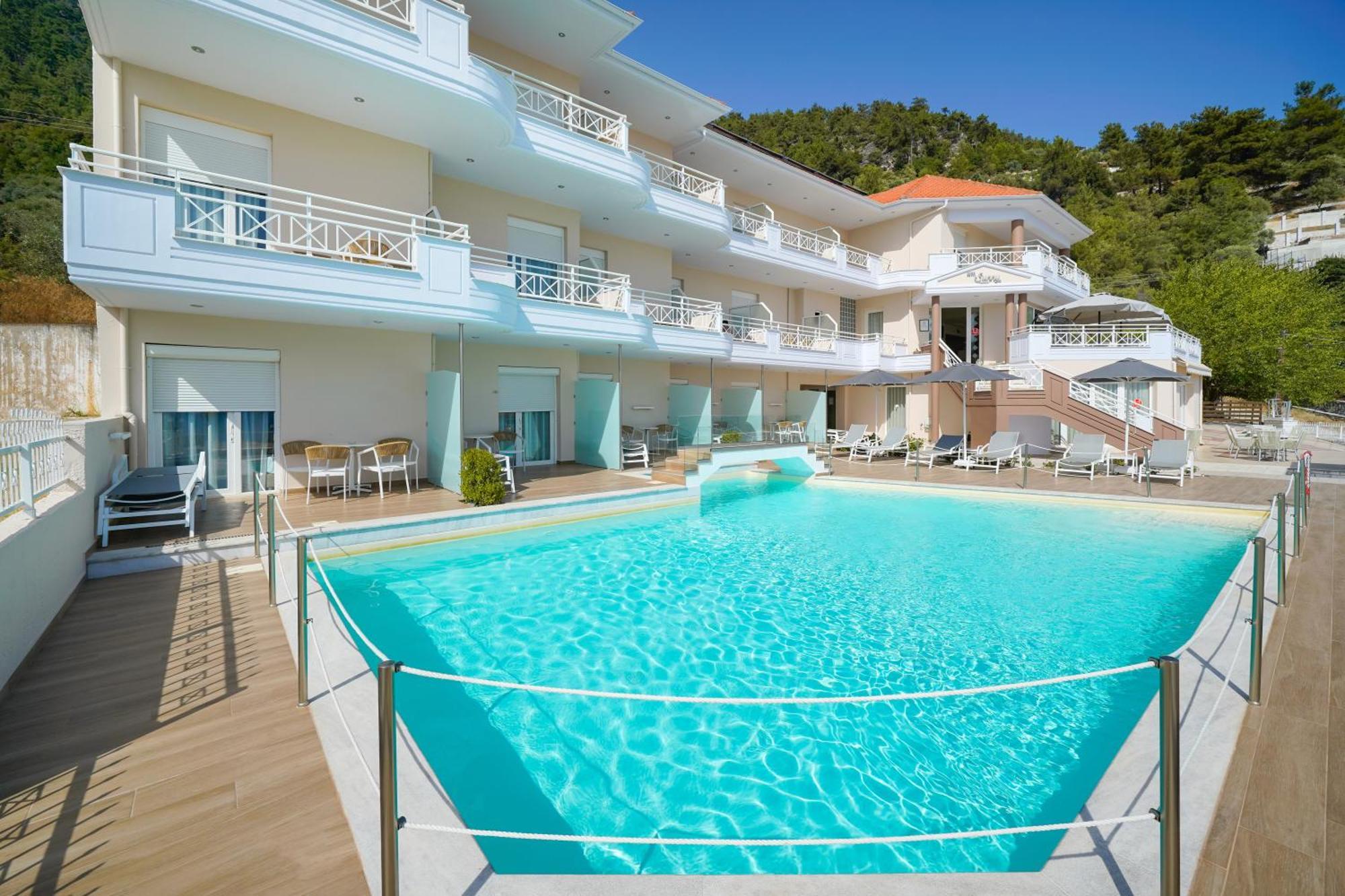 Sunny Hotel Thassos Chrisi Ammoudia Esterno foto