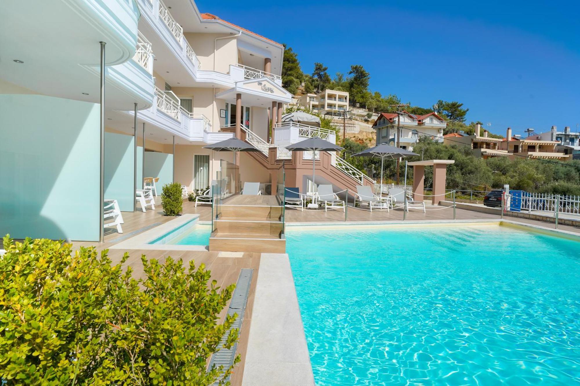 Sunny Hotel Thassos Chrisi Ammoudia Esterno foto