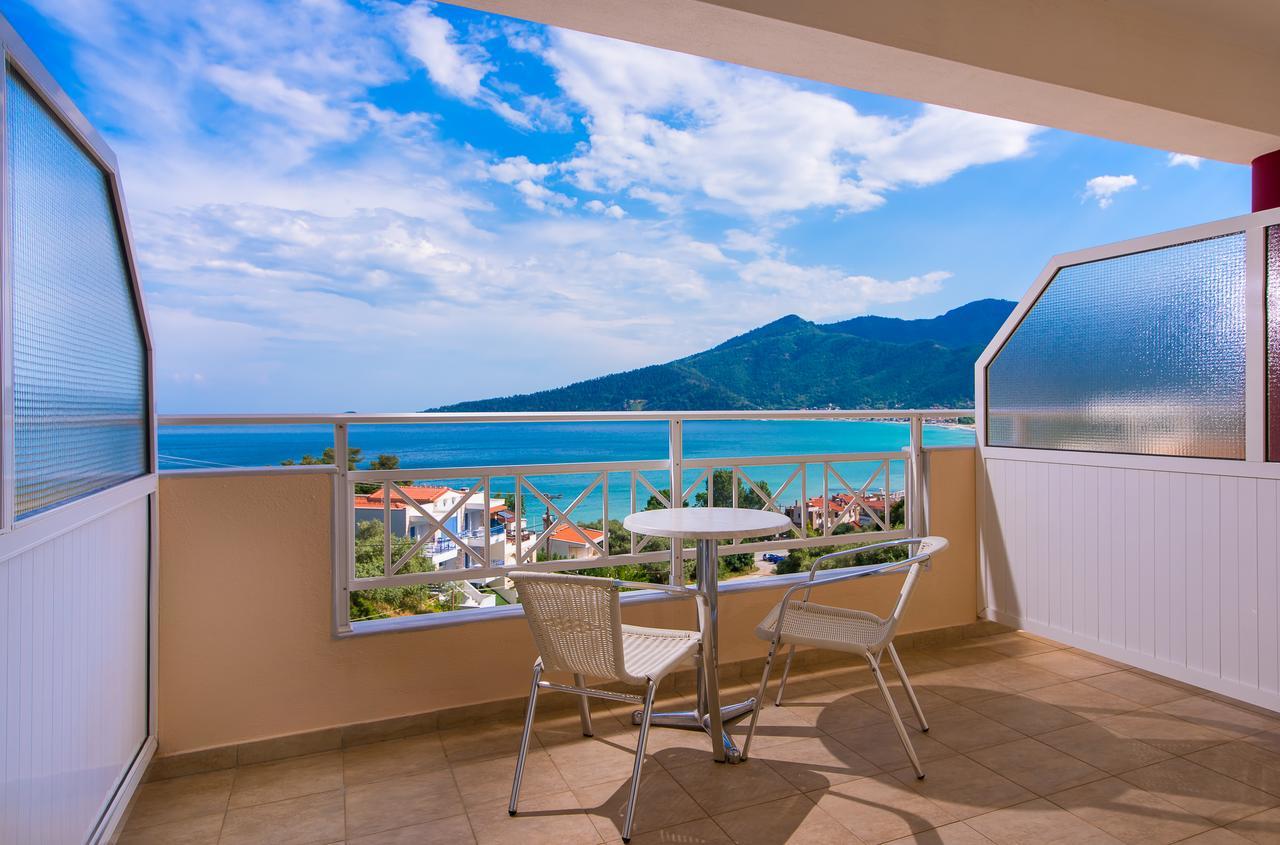 Sunny Hotel Thassos Chrisi Ammoudia Esterno foto